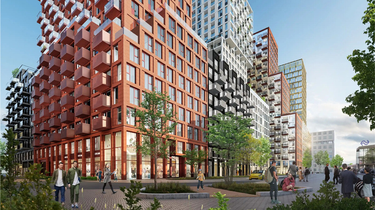 Herontwikkeling soza nieuwbouw anna van hannoverstraat visualisatie