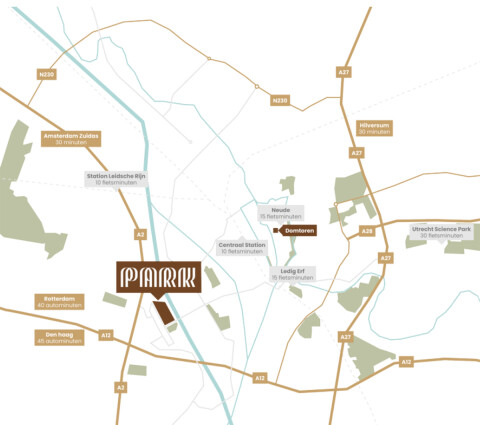 Map location papendorp groenewoud